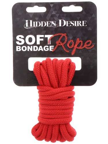 Lano na bondage Hidden Desire, 5 m (červené)