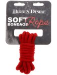 Lano na bondage Hidden Desire, 3 m (červené)