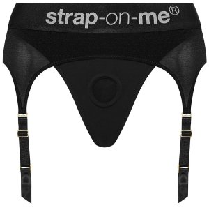 Univerzální postroj Strap-On-Me Rebel – podvazkový pás s tangy – Postroje pro připínací penisy