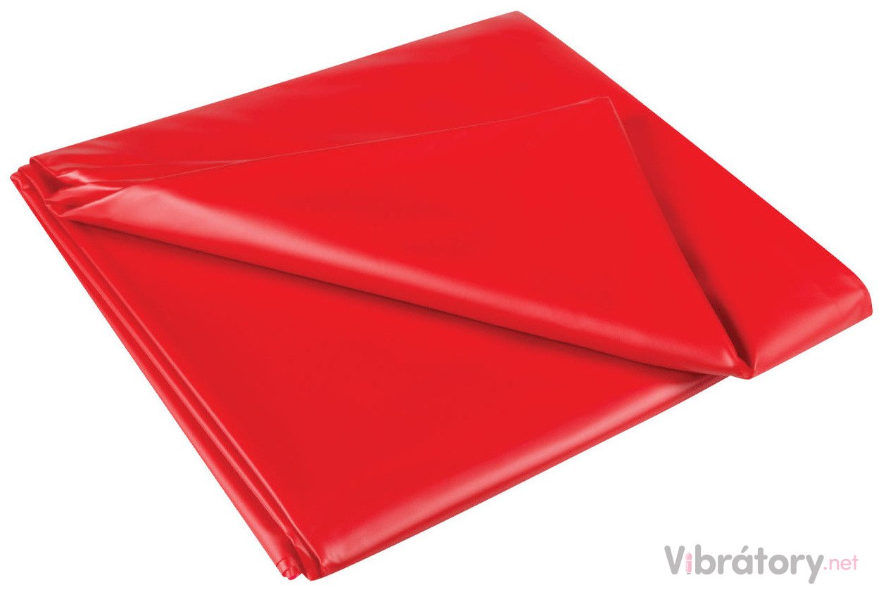 Měkčené PVC prostěradlo JoyDivision (180 x 260 cm), červené