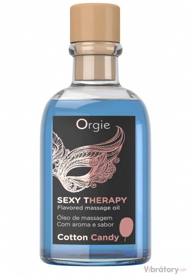Slíbatelný masážní set Sexy Therapy Cotton Candy, 100 ml