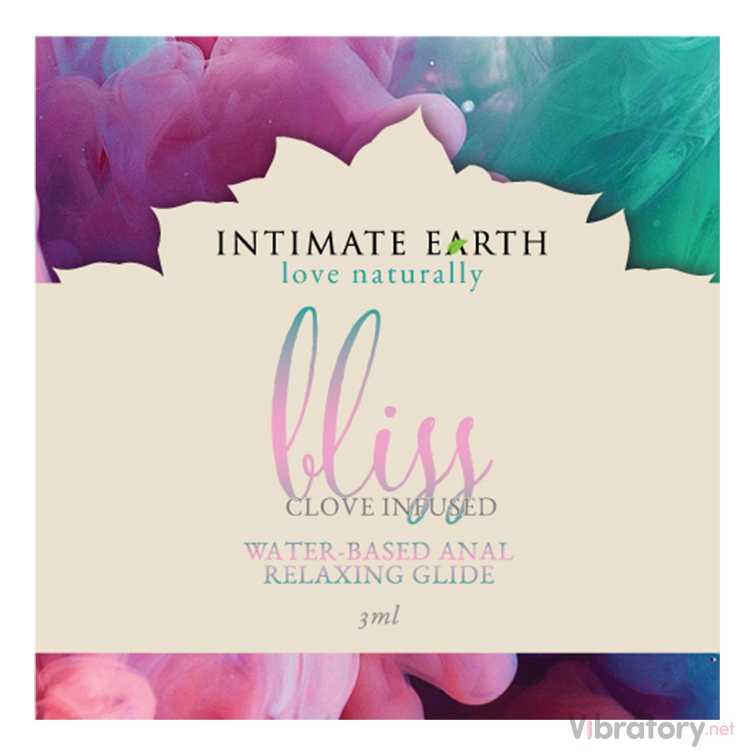 Levně Uvolňující anální lubrikační gel Intimate Earth Bliss – VZOREK, 3 ml