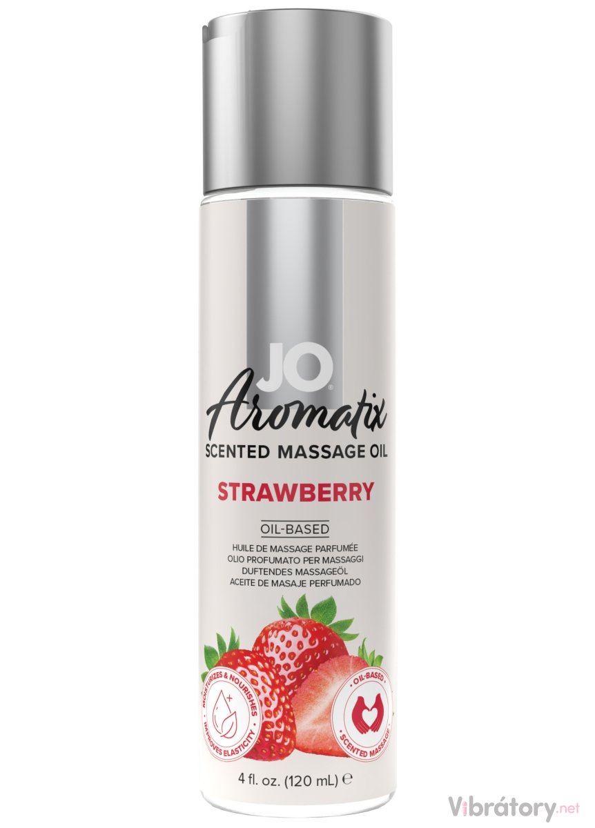 Levně Masážní olej System Jo Aromatix Strawberry, 120 ml