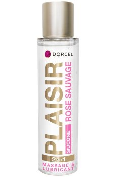 Masážní a lubrikační silikonový gel Plaisir Rose Sauvage – Lubrikační gely na silikonové bázi