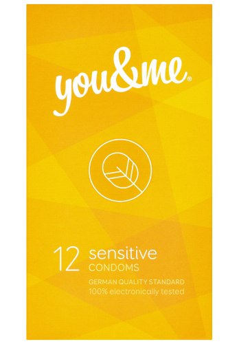 Ztenčené kondomy You & Me Sensitive