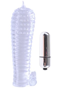 Vibrační návlek na penis Classix, transparentní – Návleky na penis