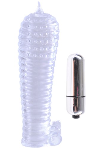 Vibrační návlek na penis Classix, transparentní