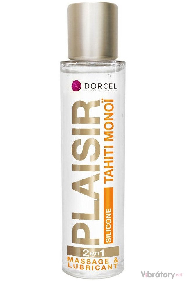 Masážní a lubrikační silikonový gel Dorcel Plaisir Tahiti Monoi, 100 ml