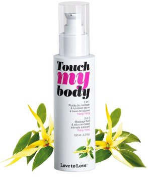 Masážní a lubrikační silikonový gel Touch my Body Ylang Ylang – Masážní gely
