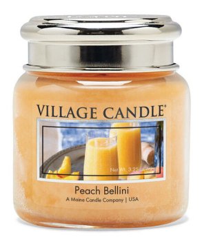 Vonná svíčka Village Candle – broskvový koktejl Bellini – Vonné svíčky