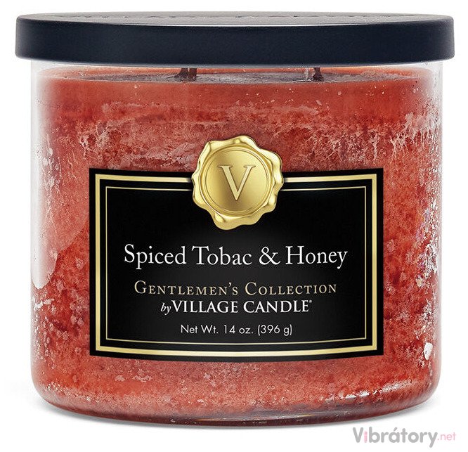 Levně Vonná svíčka Village Candle Spiced Tobac & Honey – kořeněný tabák a med, 396 g