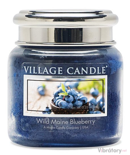 Levně Vonná svíčka Village Candle Wild Maine Blueberry – divoká mainská borůvka, 92 g