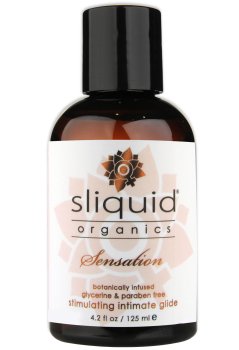 Přírodní stimulační lubrikant Sliquid Organics Sensation – Hřejivé a dráždivé lubrikační gely (prokrvující)