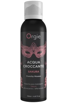 Šumivá masážní pěna Orgie Acqua Croccante – sakura – Masážní gely