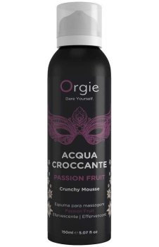 Šumivá masážní pěna Orgie Acqua Croccante – marakuja – Masážní gely