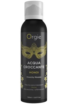 Šumivá masážní pěna Orgie Acqua Croccante – vonný olej Monoi – Masážní gely
