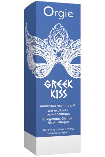 Hřejivý slíbatelný anální stimulační gel Orgie Greek Kiss