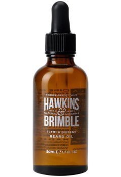 Pánský vyživující olej na vousy a knír Hawkins & Brimble – Oleje na vousy
