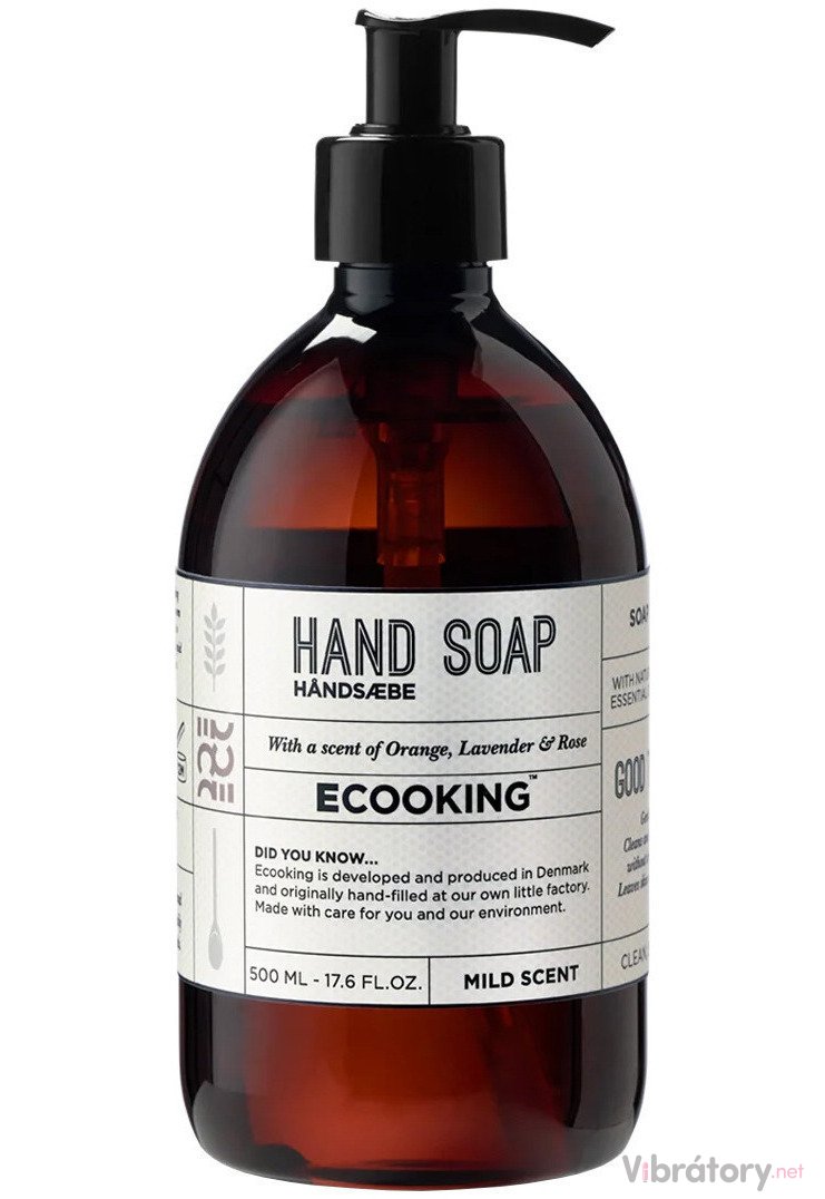 Levně Tekuté mýdlo na ruce Ecooking – pomeranč, levandule a růže, 500 ml