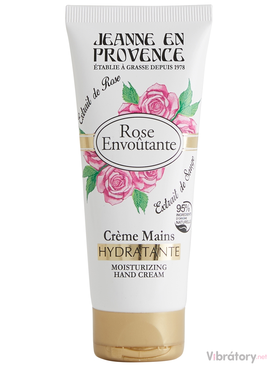Levně Hydratační krém na ruce Jeanne en Provence Rose Envoûtante – růže, 75 ml
