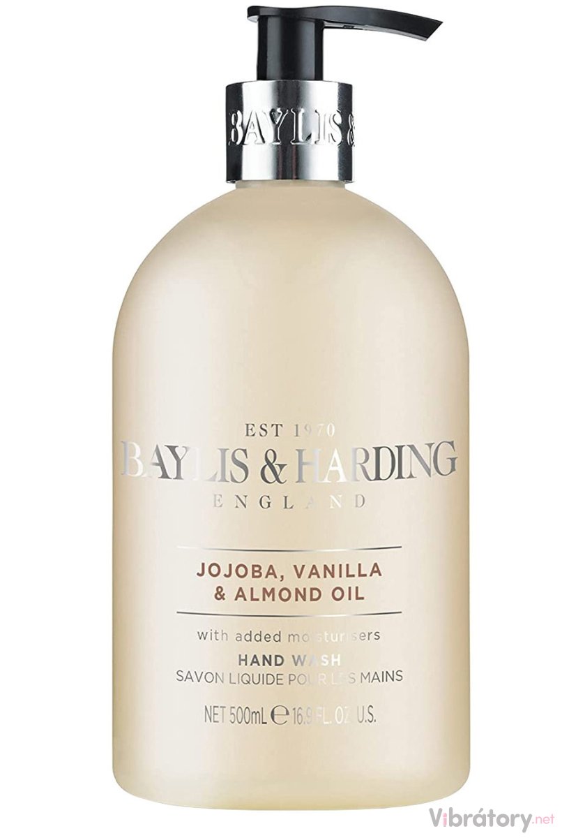 Levně Tekuté mýdlo na ruce Baylis & Harding Jojoba, Vanilla & Almond Oil – jojoba, vanilka a mandle, 500 ml