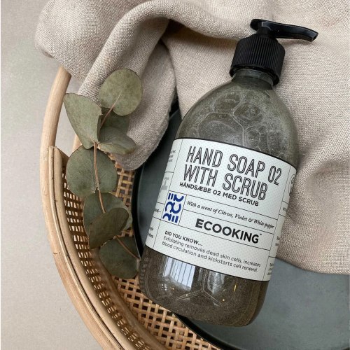 Tekuté mýdlo na ruce s peelingem Ecooking