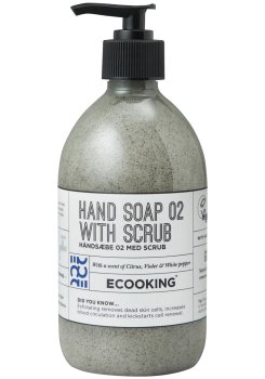 Tekuté mýdlo na ruce s peelingem Ecooking – Tekutá mýdla