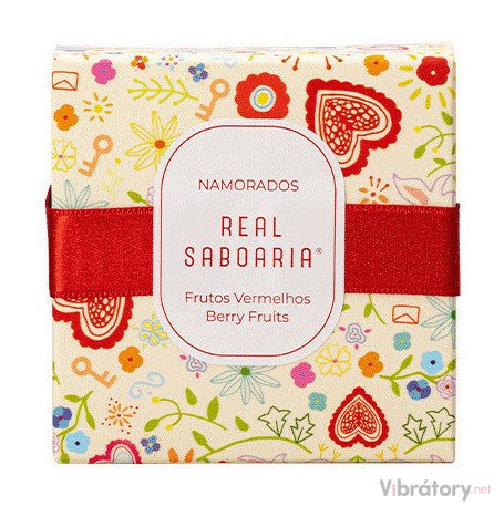 Levně Tuhý šampón Real Saboaria Namorados Berry Fruits – červené bobule, 80 g