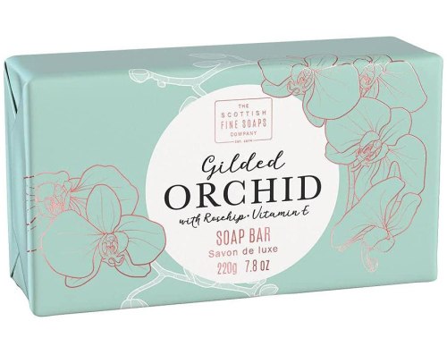 Tuhé mýdlo Scottish Fine Soaps – pozlacená orchidej
