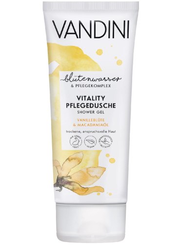 Regenerační sprchový gel VANDINI Vitality – vanilka a makadamový olej