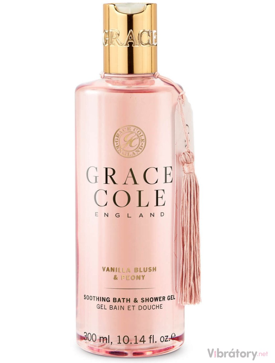 Sprchový gel Grace Cole Vanilla Blush & Peony – vanilka a pivoňka, 300 ml