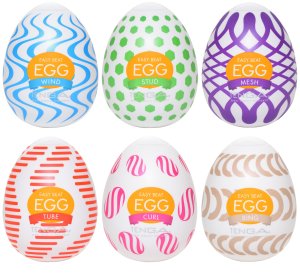 Výhodné balení masturbátorů TENGA Egg Wonder, 6 ks – Masturbační vajíčka