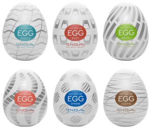 Výhodné balení masturbátorů TENGA Egg Standard, 6 ks – Masturbační vajíčka