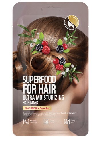 Hydratační maska na vlasy Superfood For Hair – ostružina