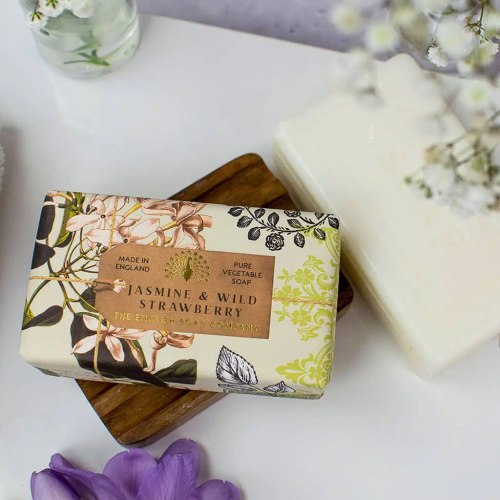 Luxusní tuhé mýdlo English Soap Company – jasmín a lesní jahoda