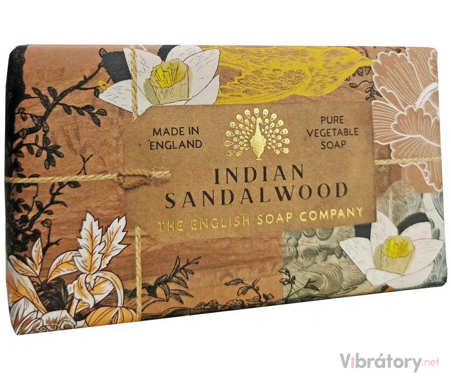 Levně Luxusní tuhé mýdlo English Soap Company Indian Sandalwood – santalové dřevo, 190 g