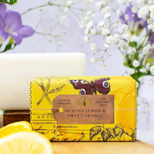 Luxusní tuhé mýdlo English Soap Company – citron a pomeranč