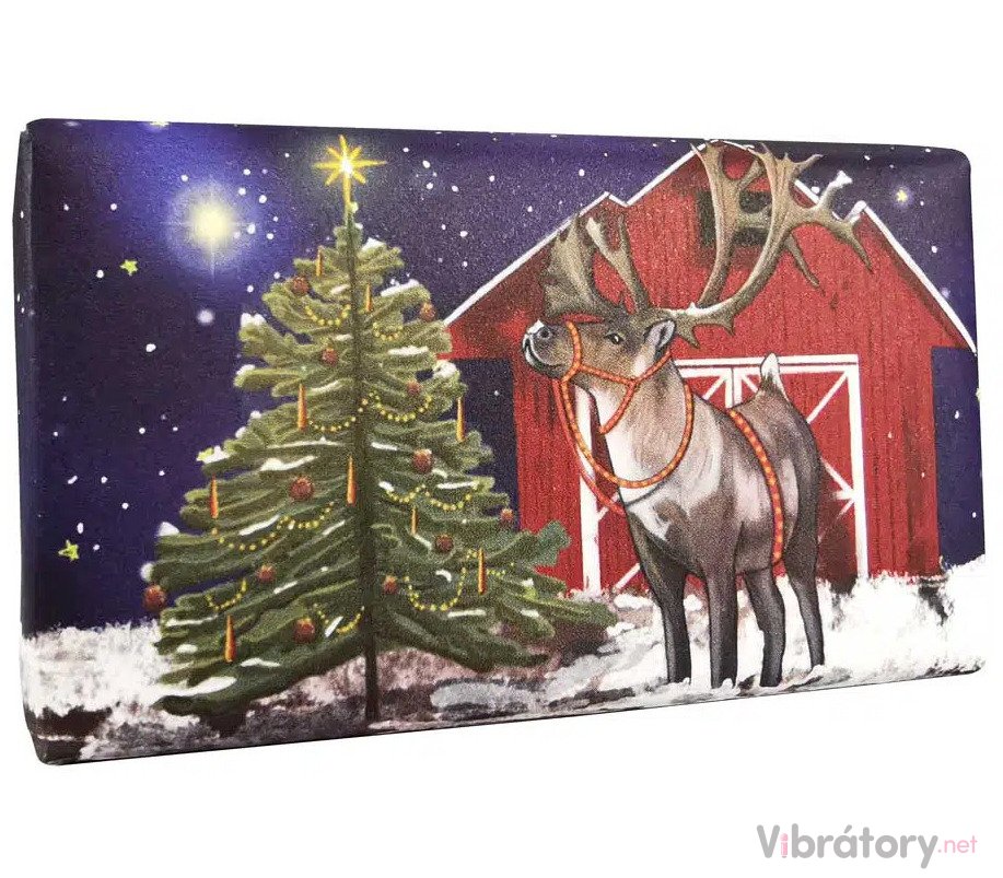 Levně Luxusní tuhé mýdlo English Soap Company Christmas Reindeer – jedle a borovice, 190 g