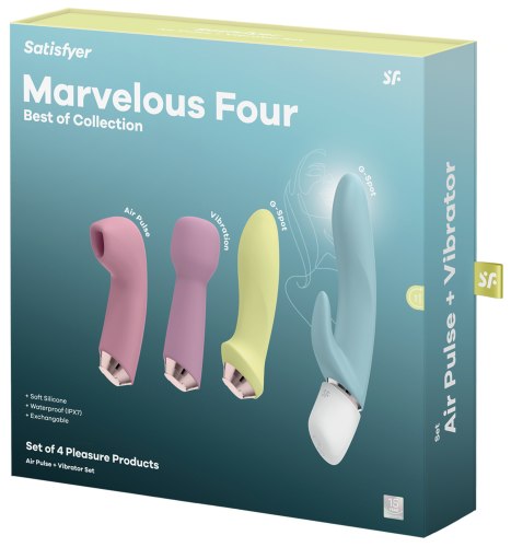 Erotický set vibrátorů a pulzátoru Satisfyer Marvelous Four