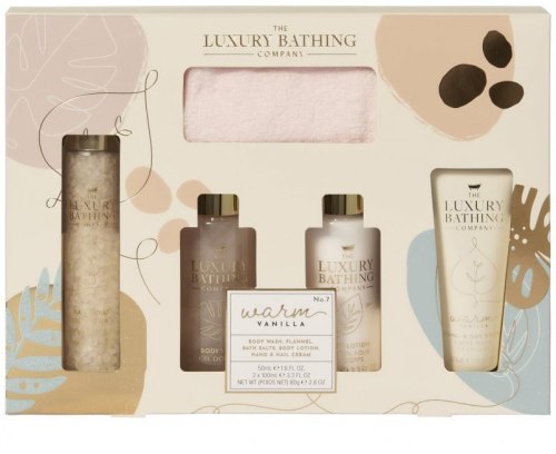 Kosmetická sada The Luxury Bathing Company – vanilka a mandle, 5 ks