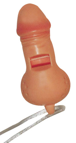 Píšťalka ve tvaru penisu