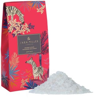 Sůl do koupele Heathcote & Ivory – pomerančové květy, plumérie a jasmín – Sůl do koupele