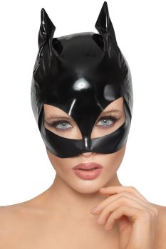Lakovaná maska s kočičíma ušima – Zvířecí masky
