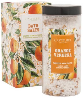 Sůl do koupele Castelbel  – pomeranč a verbena – Sůl do koupele