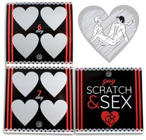 Erotické stírací losy pro páry Gay SCRATCH & SEX – Vzrušující erotické hry