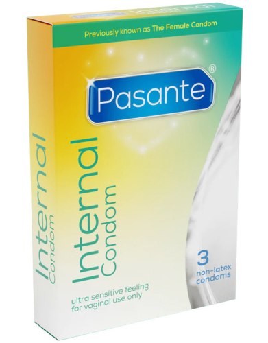 Dámské kondomy: Kondomy pro ženy Pasante Internal Condom, 3 ks