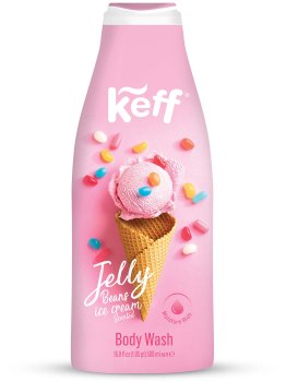 Sprchový gel Keff – zmrzlina s želé fazolkami – Sprchové gely