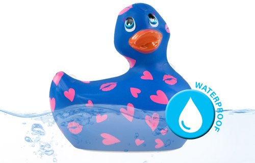 Vibrační kachnička I Rub My Duckie Romance, modrá