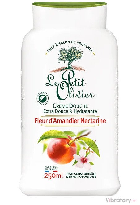 Levně Sprchový krém Le Petit Olivier Almond Blossom Nectarine – mandlový květ a nektarinka, 250 ml