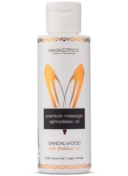 Masážní afrodiziakální olej Sandalwood – Erotické masážní oleje a emulze